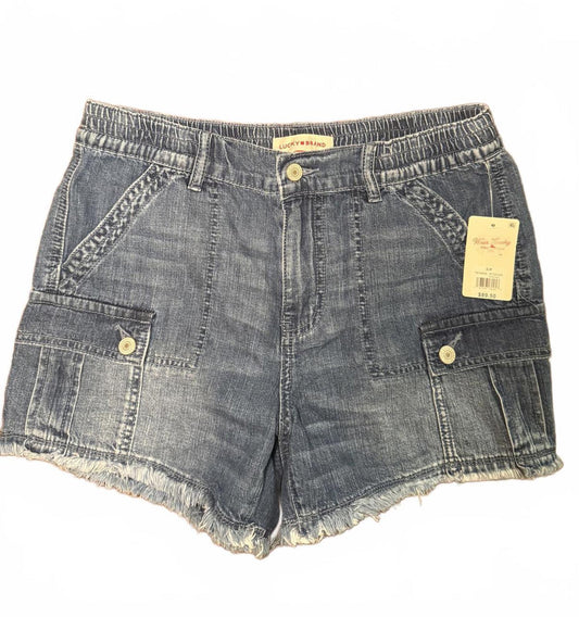 New Lucky Brand Women's Denim Cargo Shorts, Small