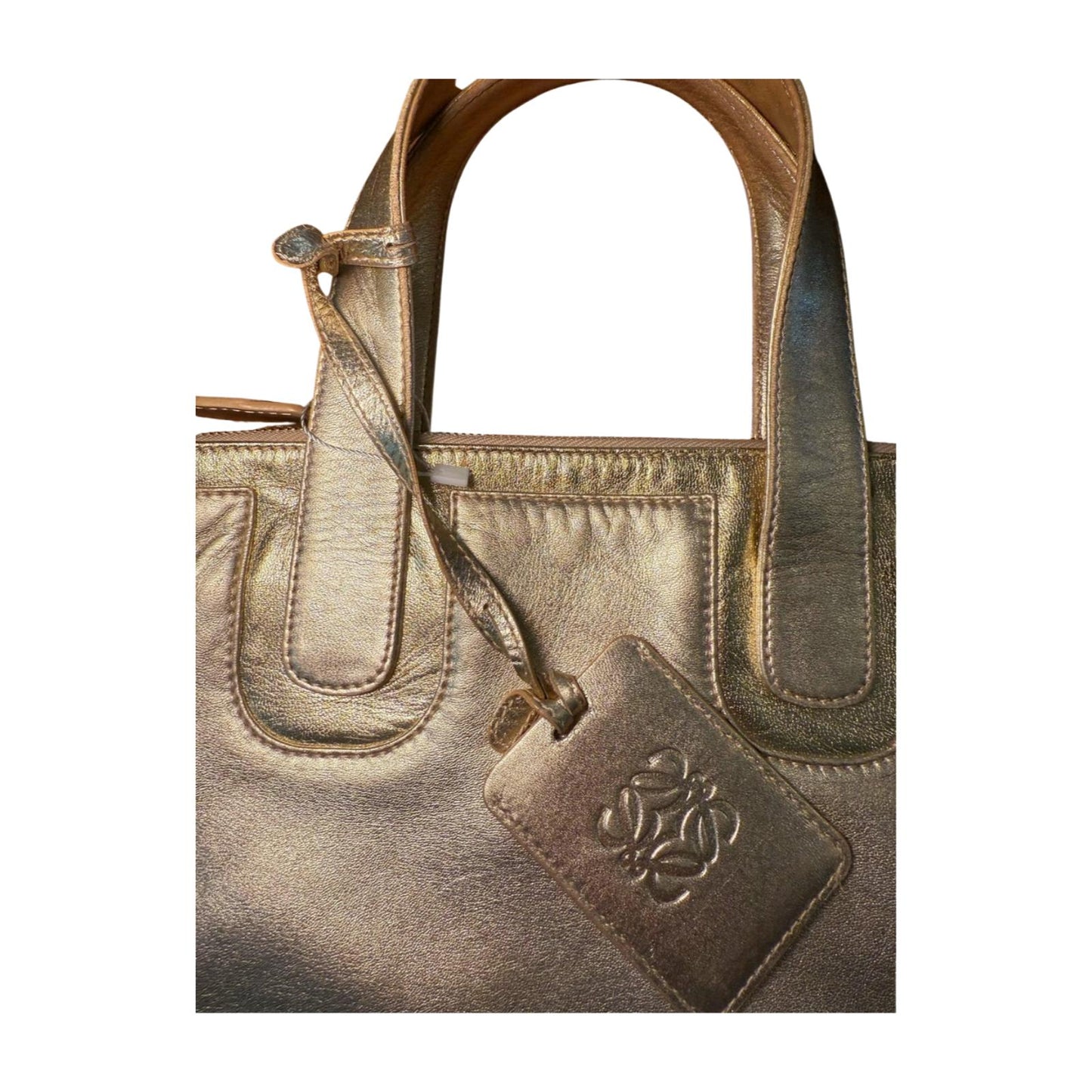 Loewe Metallic Leather Tote Bag
