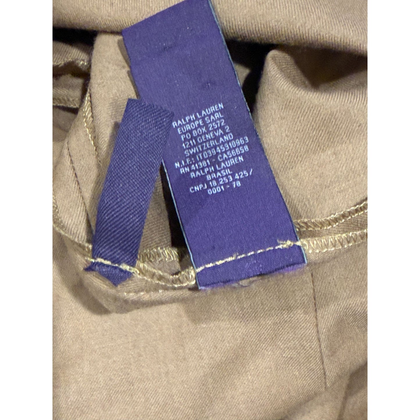 Ralph Lauren PURPLE LABEL Vintage Beige Wool Trousers Womens Size 6