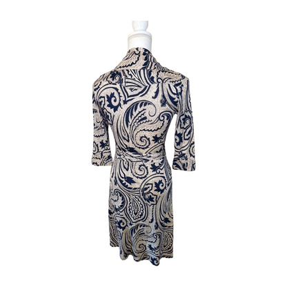 Diane von Furstenberg 100% Silk Wrap Dress, Size 6