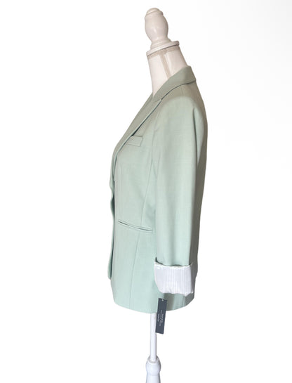 New Tahari Mint 3/4 Roll Cuff Blazer, Size 4