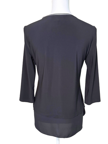 New Joseph Ribkoff Black Blouse, Size 6