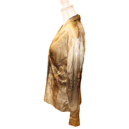 Vintage Escada Ombre Lace Print Blouse, US 12