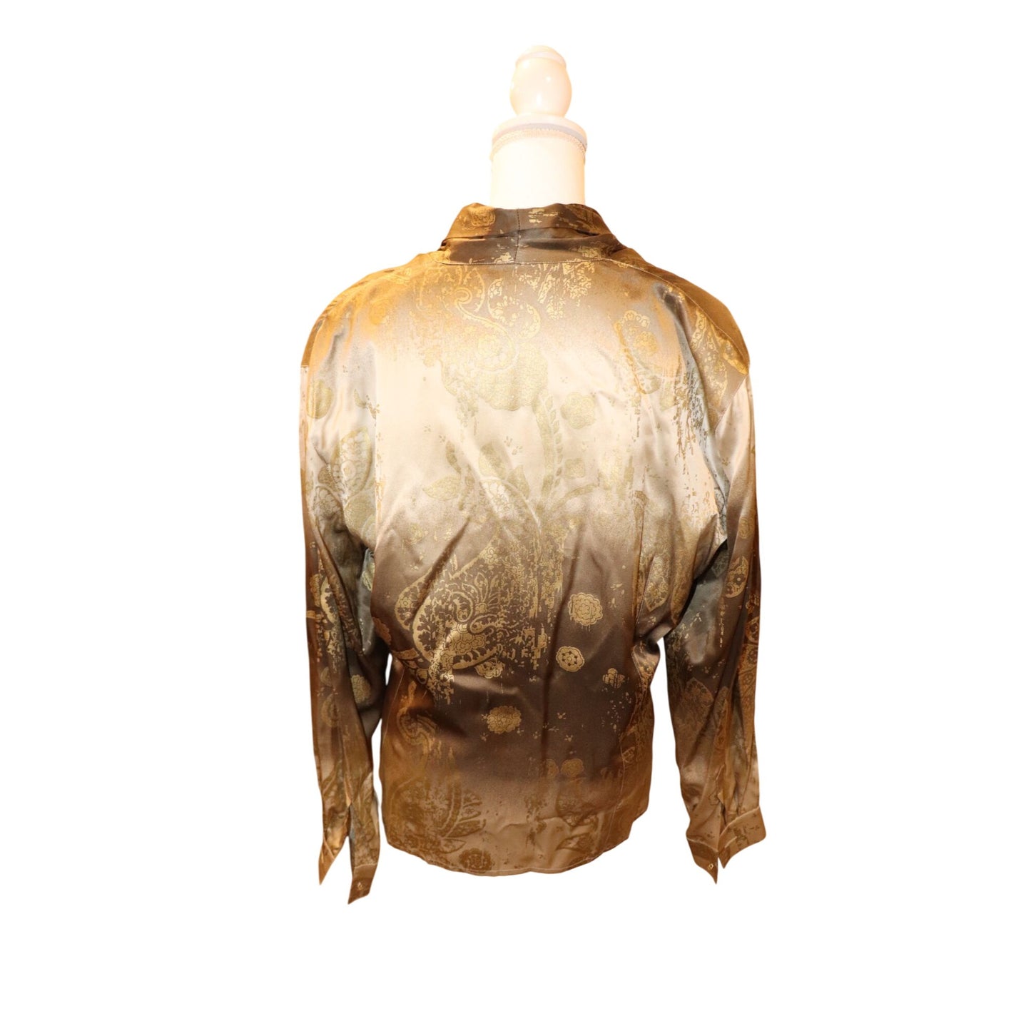 Vintage Escada Ombre Lace Print Blouse, US 12