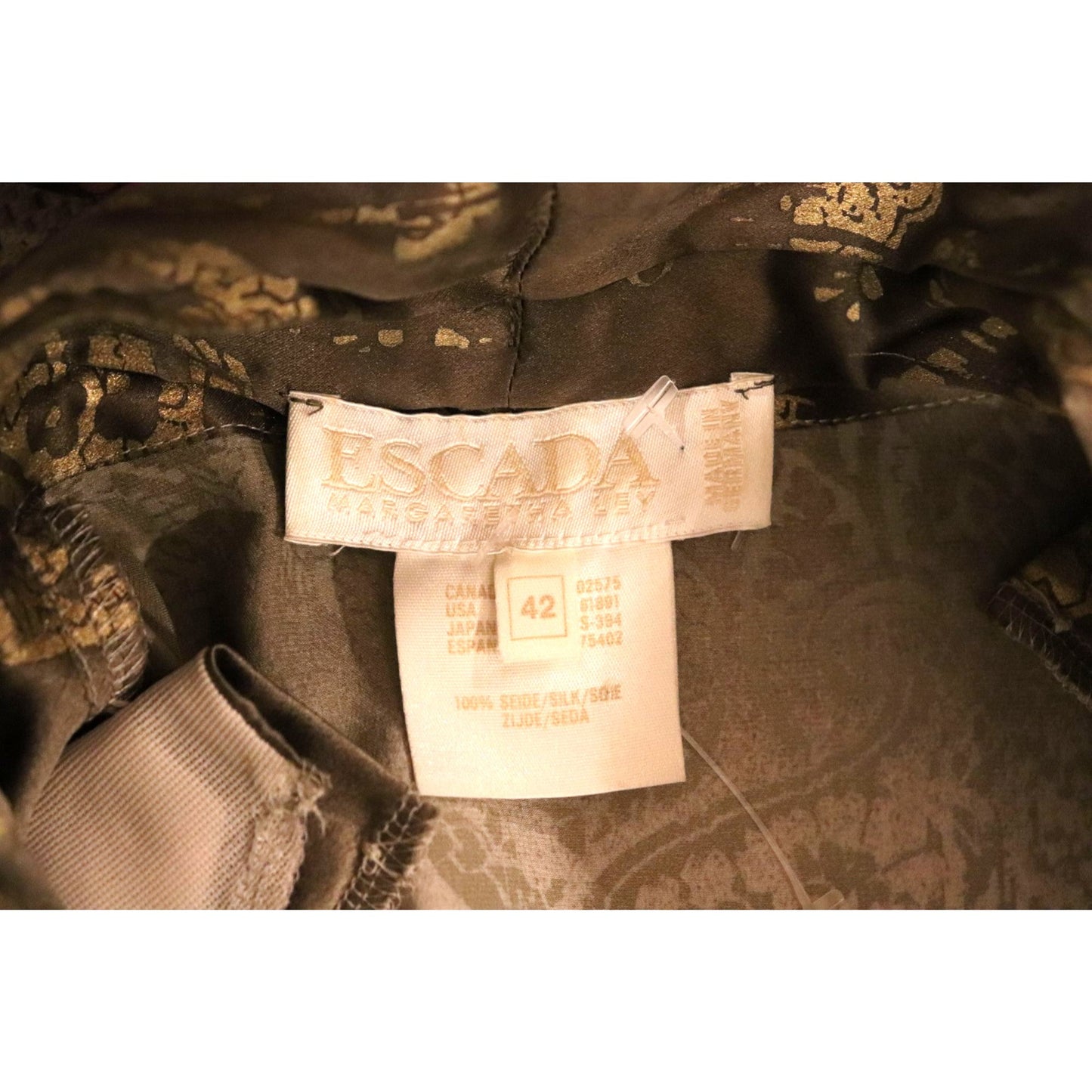Vintage Escada Ombre Lace Print Blouse, US 12