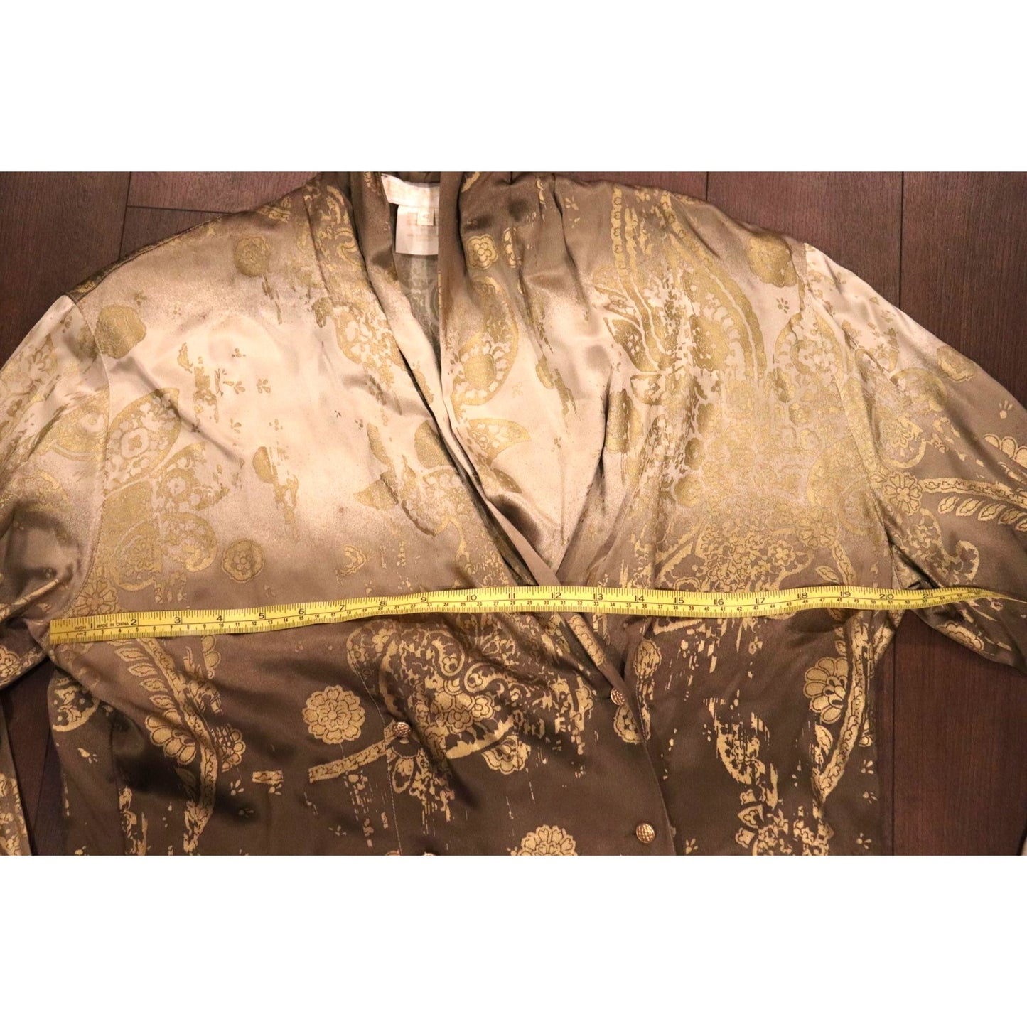 Vintage Escada Ombre Lace Print Blouse, US 12