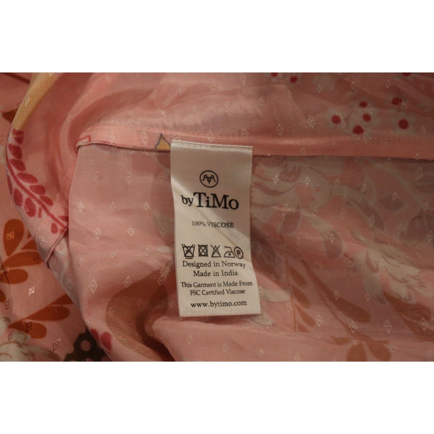By TiMo Floral Long-Sleeve Womens Pleated Mini Dress, Large