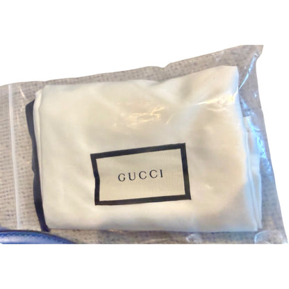 Gucci Blue Microguccissima Leather Handbag with COA