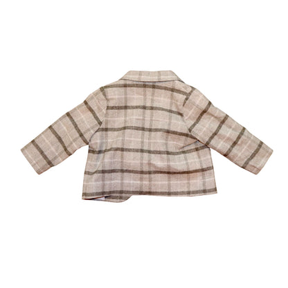 Le Bebe Baby Blazer Jacket Gray Plaid, 6M NWT