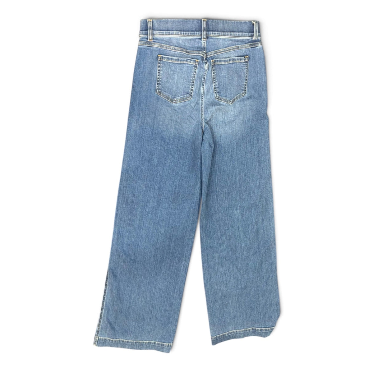 Spanx Womens Tall Medium Wash Wide-Leg Denim Jeans M New With Tags