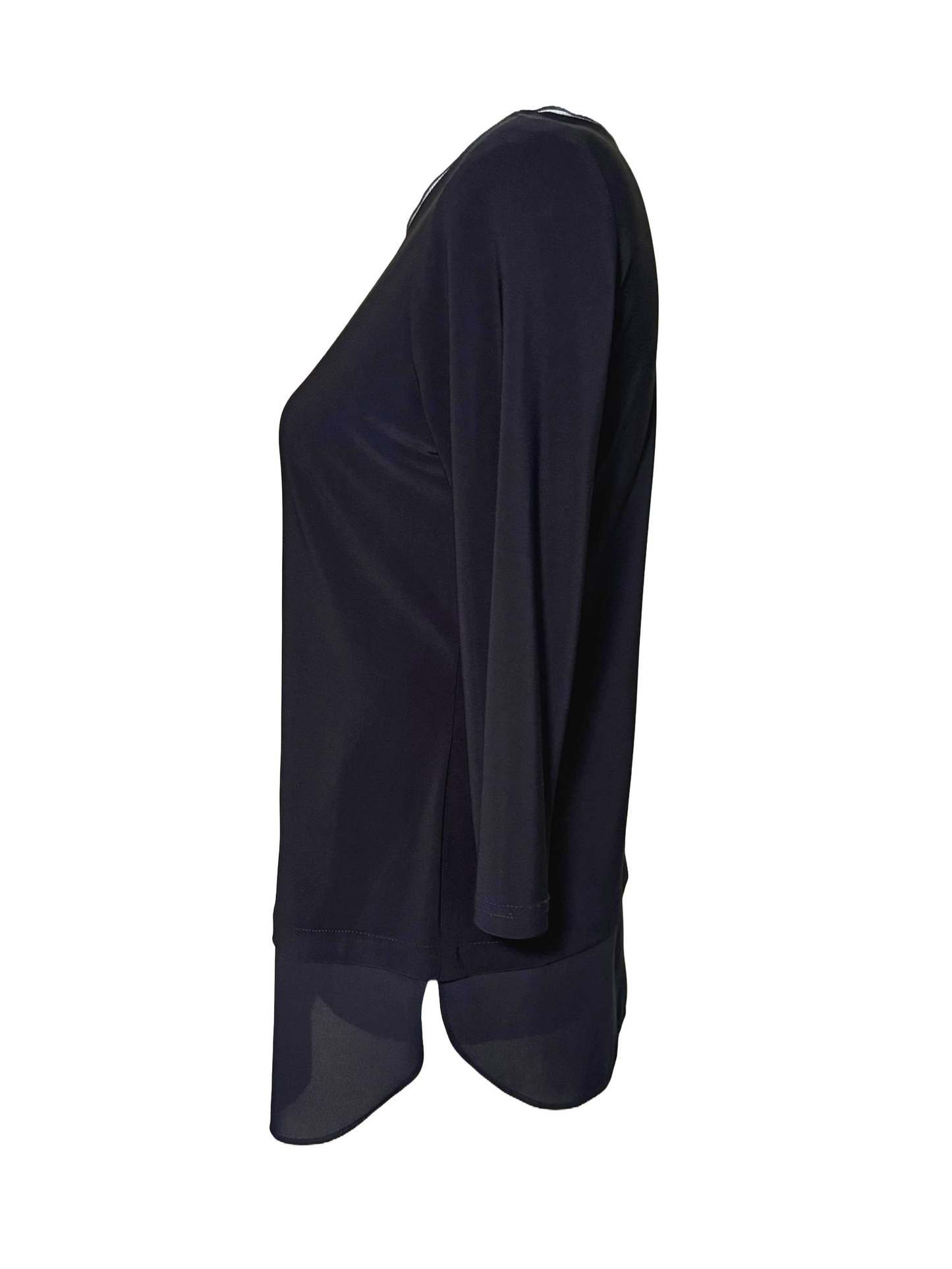 New Joseph Ribkoff Black Blouse, Size 6
