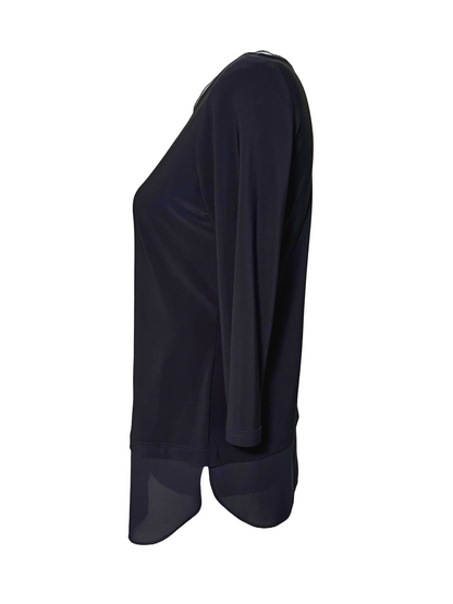 New Joseph Ribkoff Black Blouse, Size 6