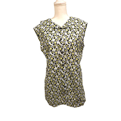 Marni Floral Print Poplin Sleeveless Tank Top, Size 40 NWT