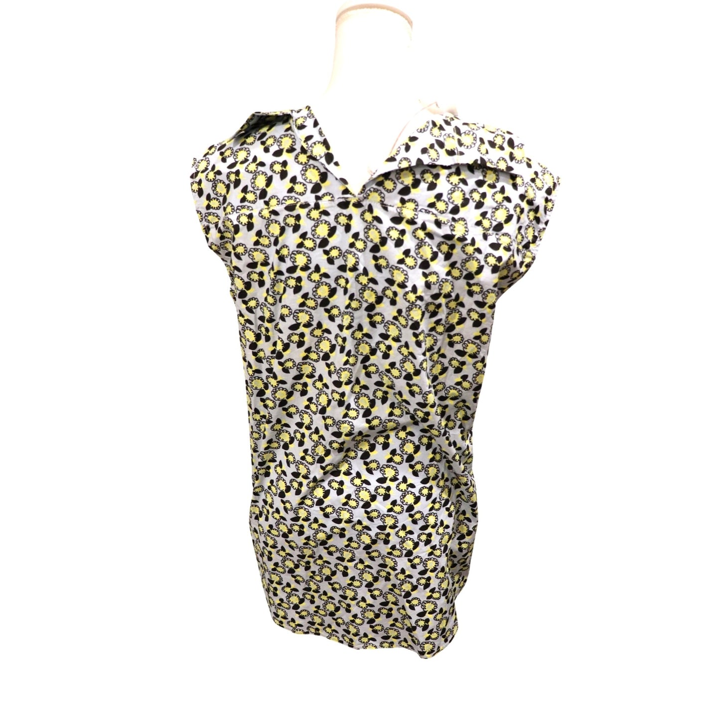 Marni Floral Print Poplin Sleeveless Tank Top, Size 40 NWT