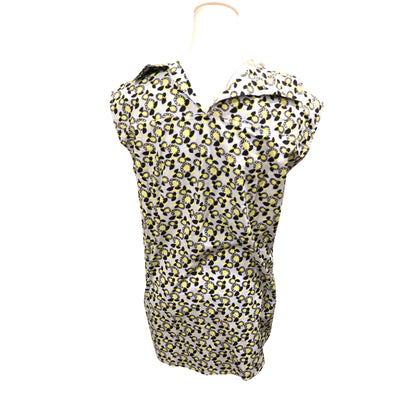 Marni Floral Print Poplin Sleeveless Tank Top, Size 40 NWT