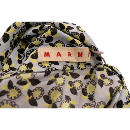Marni Floral Print Poplin Sleeveless Tank Top, Size 40 NWT