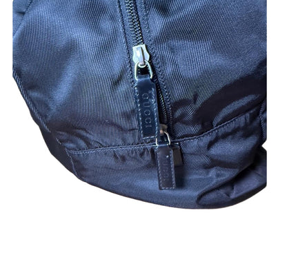 Gucci Duffle Bag Boston Black 21" Nylon  Travel Luxury Designer