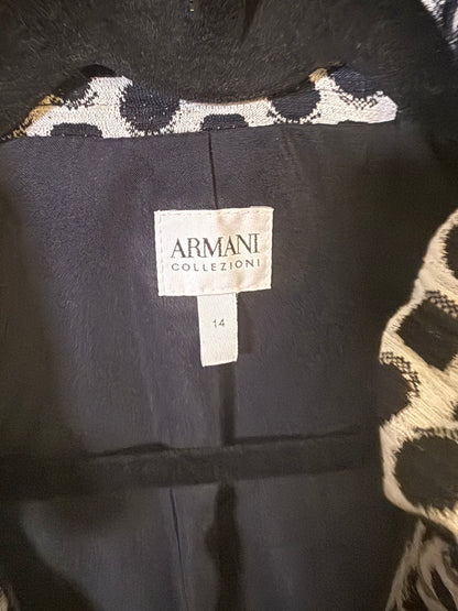 New Armani Collezioni Polka Dot Blazer, Size 14