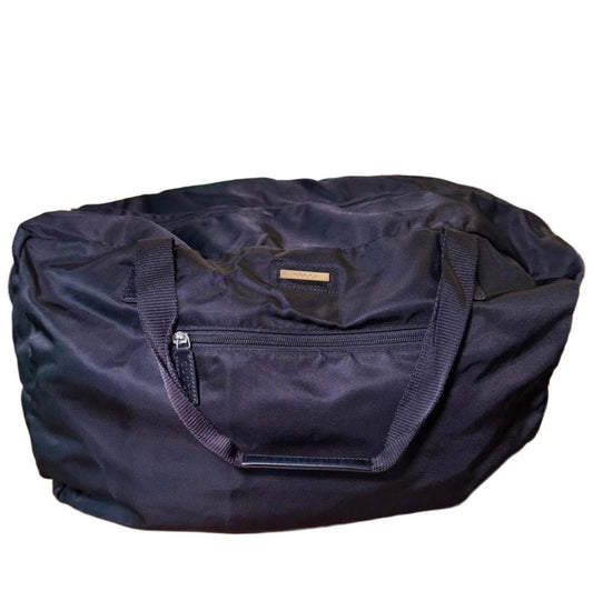 Gucci Duffle Bag Boston Black 21" Nylon  Travel Luxury Designer