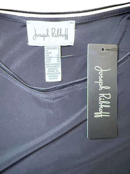 New Joseph Ribkoff Black Blouse, Size 6