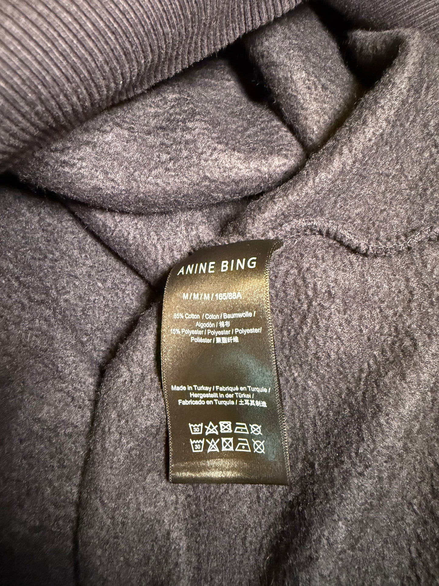 New Anine Bing Bradie Crew Neck Sweatshirt, Size Medium
