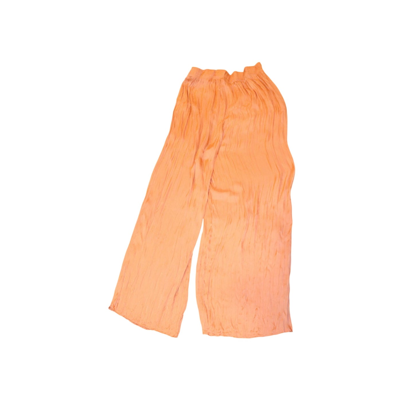 Joie Orange Wide-Leg Pleated Pants, Large