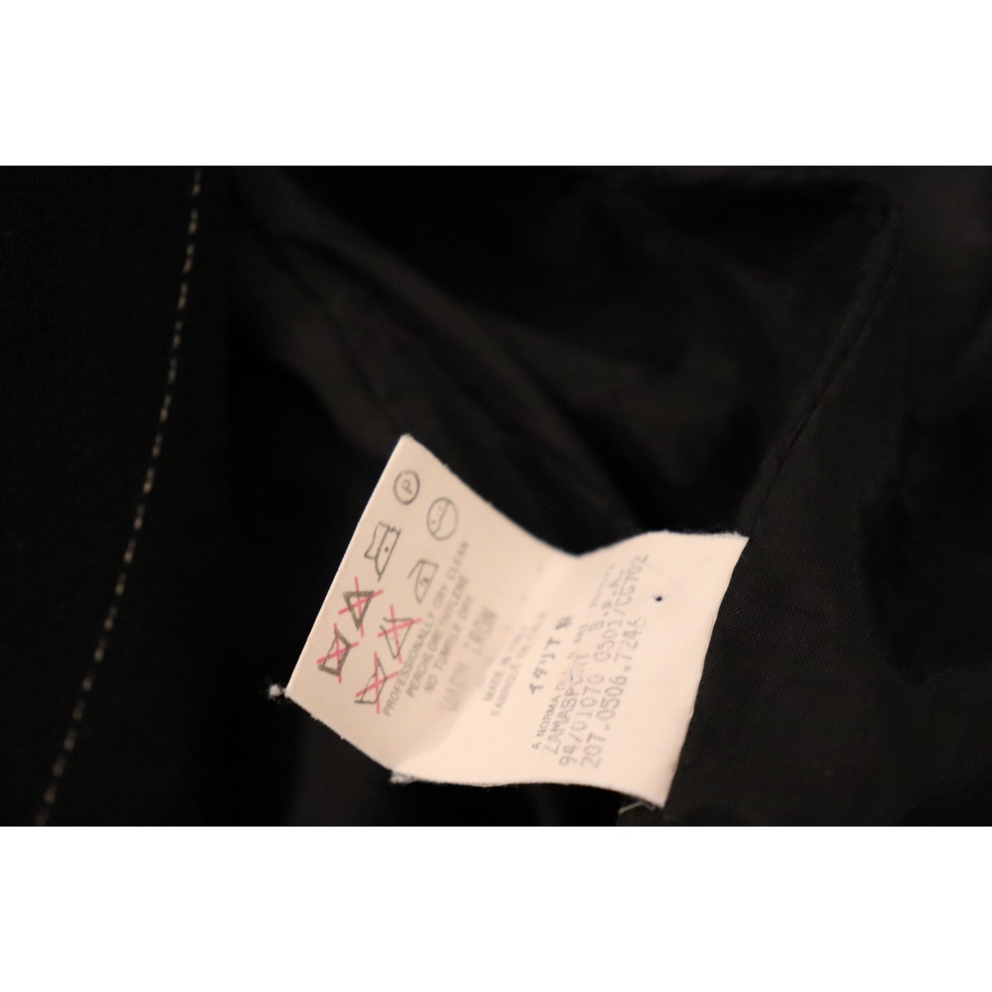 Gucci Black Pinstripe Belted Vintage Blazer Size 38