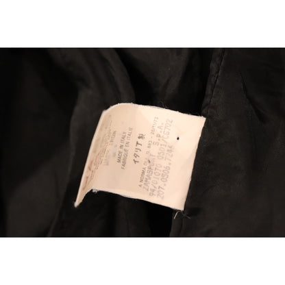 Gucci Black Pinstripe Belted Vintage Blazer Size 38