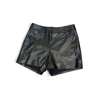 Commando Faux Leather Black High-Waisted Shorts Size S