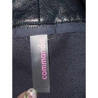 Commando Faux Leather Black High-Waisted Shorts Size S