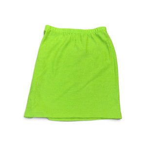 St. John Lime Green Knit Pencil Skirt, Size 12 NWT