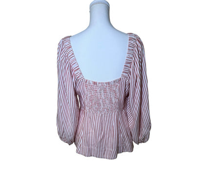 CAbi The Visionary Carnival Top – Festive Stripe | Size Medium