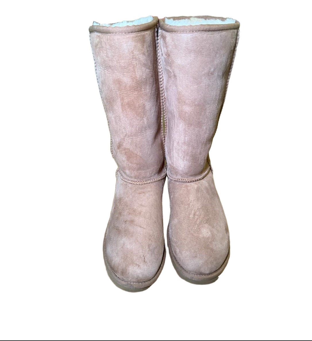 UGG Classic Tall Boots Women’s Size 7, Camel Suede with Shearling Lining