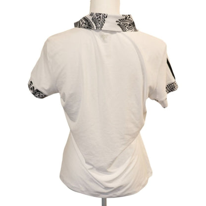 Johnny Was Bee Active Short Sleeve Polo Shirt, Small NWT