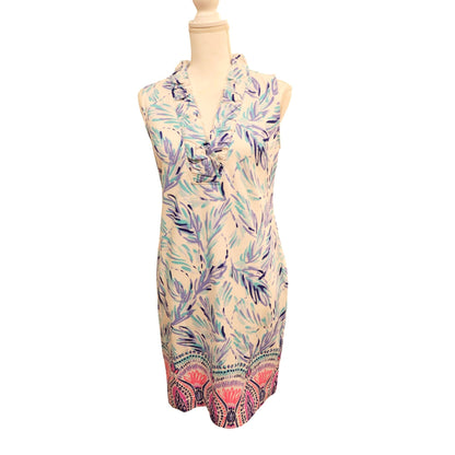 Lilly Pulitzer Tisbury Shift Dress Resort White Flock Together, Small NWT