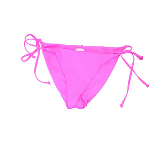 Becca Pink Tie-Side Bikini Bottoms, Large