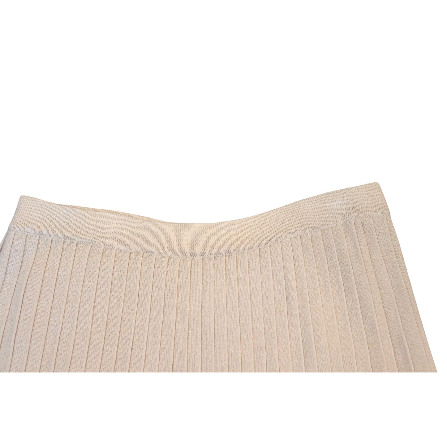 St. John Collection Beige Knit Pleated Mini Skirt, Size 6