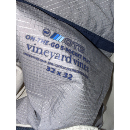 Vineyard Vines Mens On-The-Go 5-Pocket Pants 32x32 Beige Cotton-Blend Lightweight With Tags