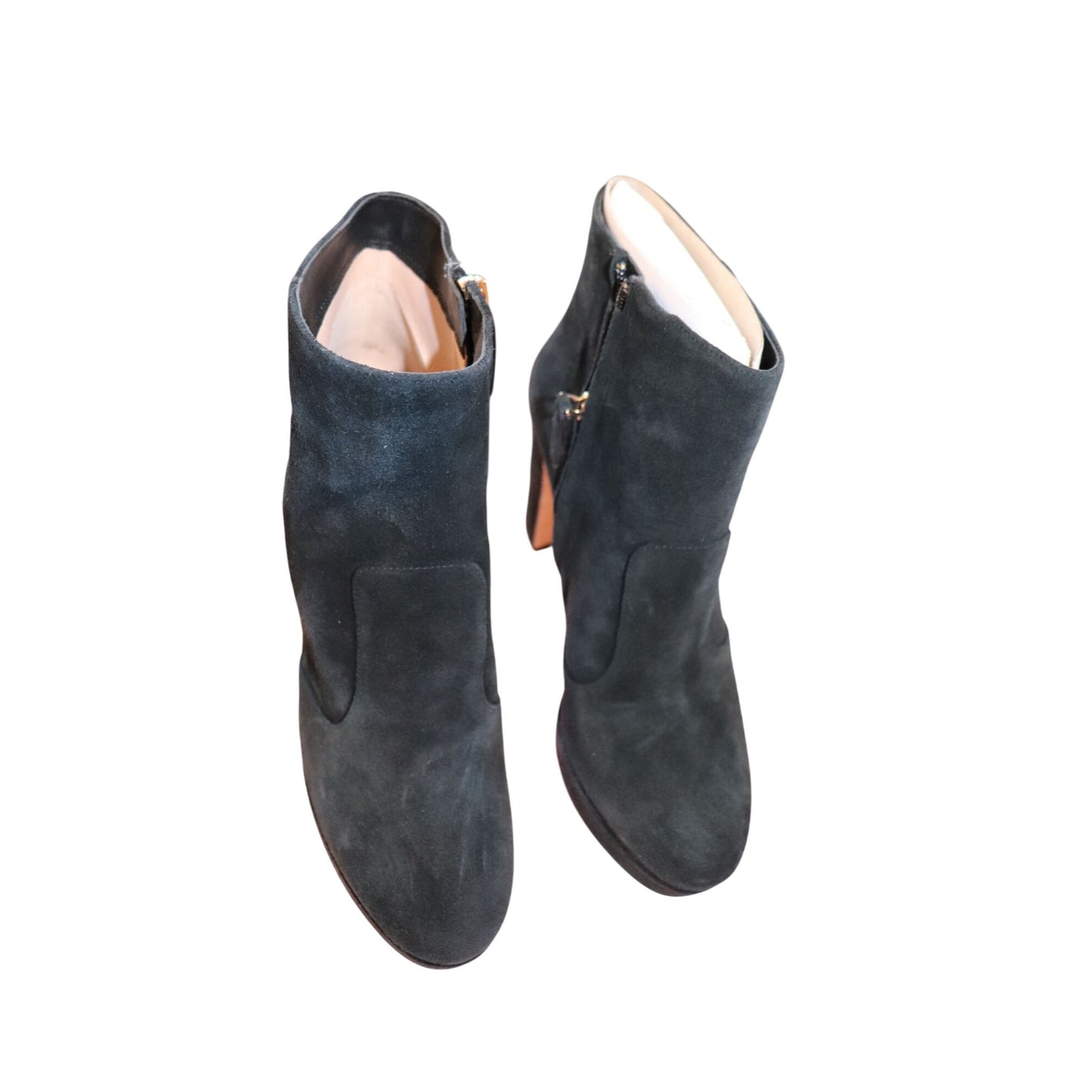 Kate Spade New Black Suede Ankle Boots Size 10 With Box & Dustbag