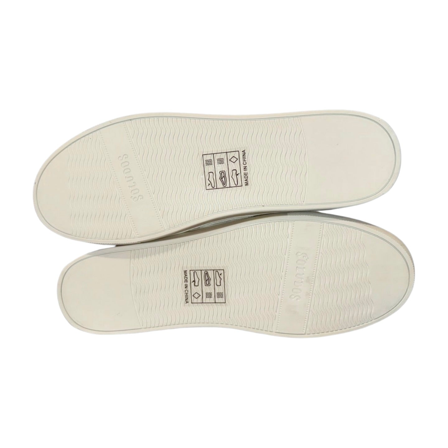 New Soludos Women’s Sneakers – Size 9.5, White Canvas with Orange Fruit Embroidery