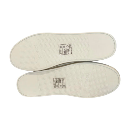 New Soludos Women’s Sneakers – Size 9.5, White Canvas with Orange Fruit Embroidery