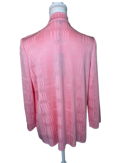 New Misook Textured Knit Cardigan, Size Medium