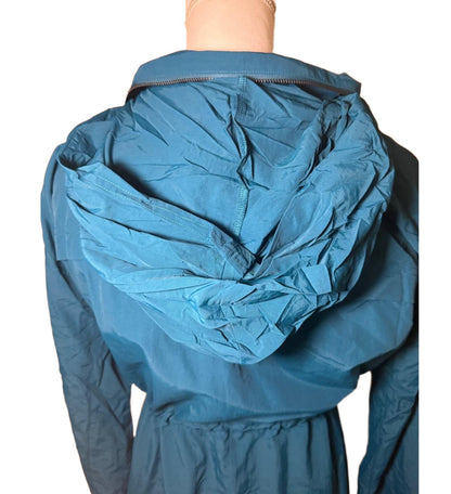 Spiritual Gangster Natasha Jacket, Women’s Medium, Teal Blue (Oversized Fit)