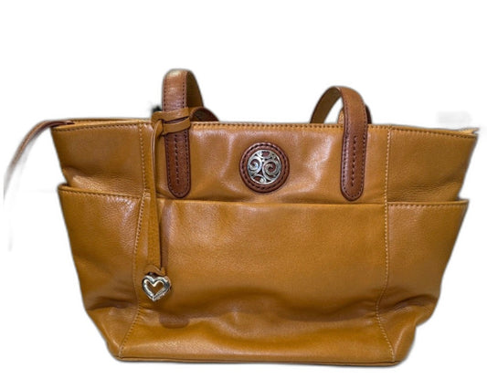 Brighton London Groove Collection “Groovy” Leather Tote in Camel