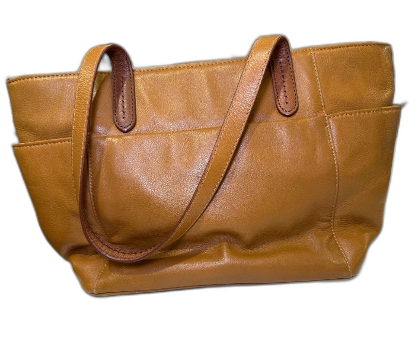 Brighton London Groove Collection “Groovy” Leather Tote in Camel