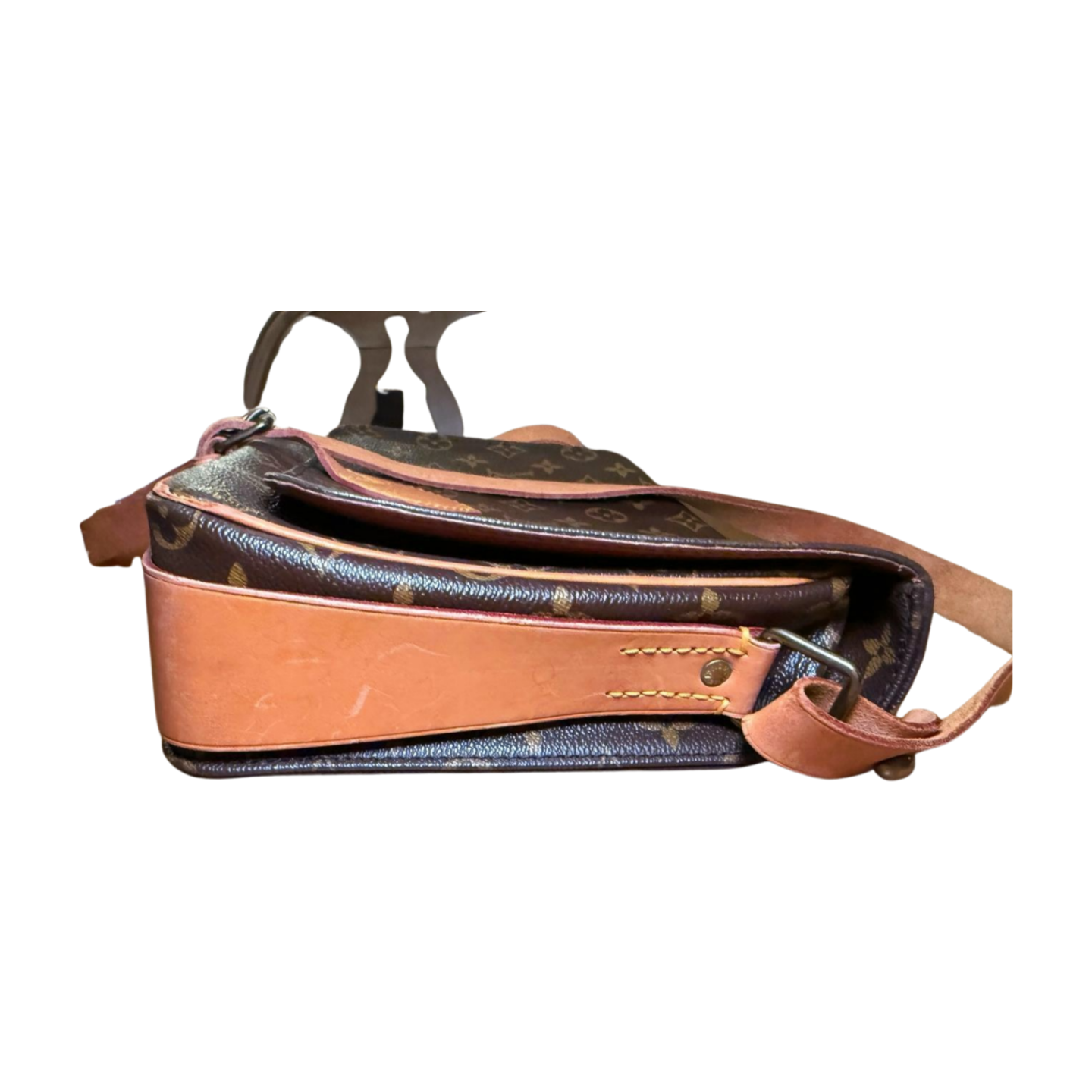 Vintage Louis Vuitton Monogram Cartouchiere MM Crossbody Bag – 1985