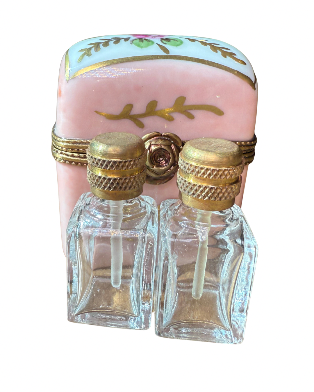 Vintage Limoges Scent Bottle Case