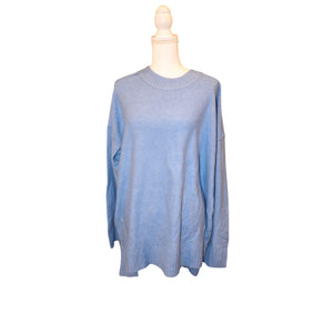Free People Phoebe High-low Tunic Sweater In Waterfall Heather, XL NWT