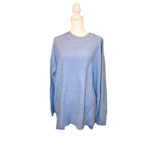 Free People Phoebe High-low Tunic Sweater In Waterfall Heather, XL NWT