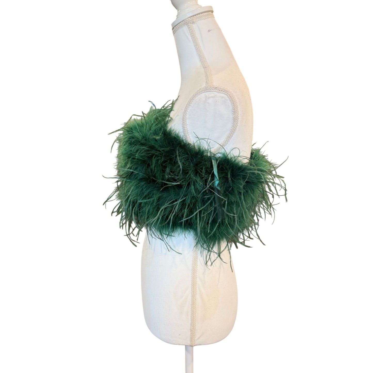 Lamarque Zaina Feather Bustier Bandeau, Large (fits M)